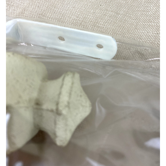 Christopher Lowell Collection Aged White Bishop Drapery Curtain Holdbacks - Picture 4 of 5